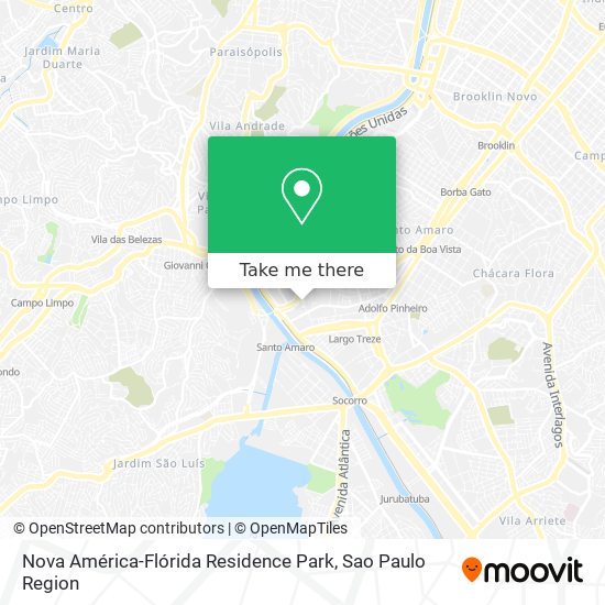 Nova América-Flórida Residence Park map