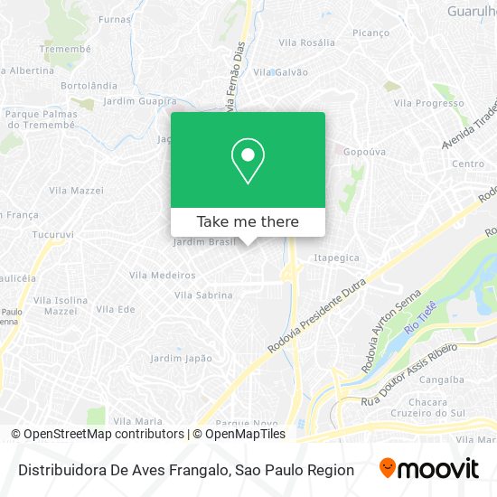 Distribuidora De Aves Frangalo map