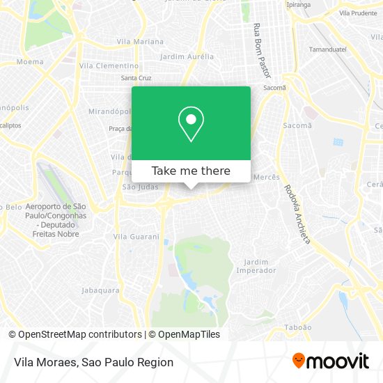 Vila Moraes map