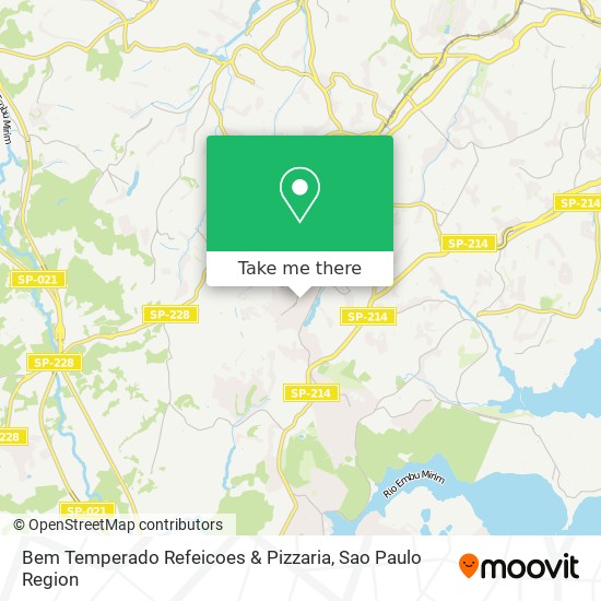 Mapa Bem Temperado Refeicoes & Pizzaria