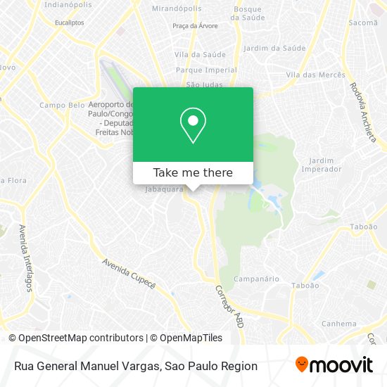 Rua General Manuel Vargas map