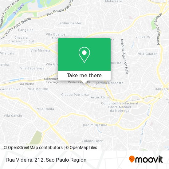 Rua Videira, 212 map