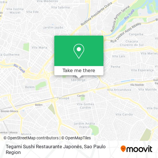 Tegami Sushi Restaurante Japonês map