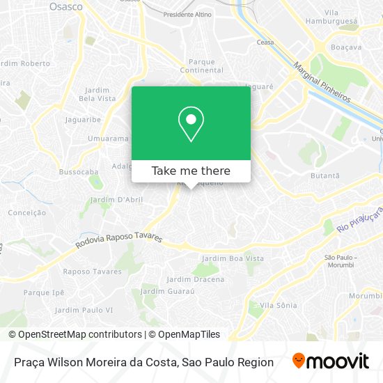 Mapa Praça Wilson Moreira da Costa