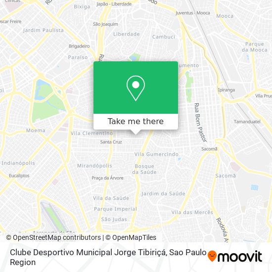 Clube Desportivo Municipal Jorge Tibiriçá map