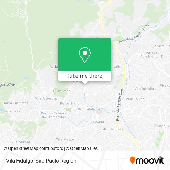 Vila Fidalgo map