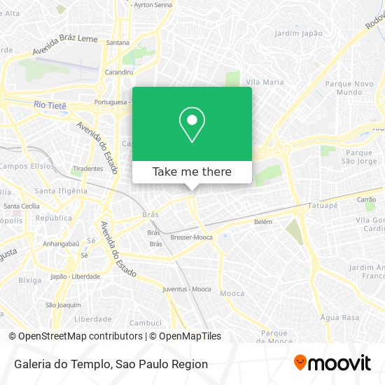 Galeria do Templo map