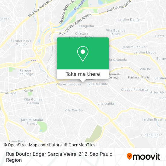 Rua Doutor Edgar Garcia Vieira, 212 map