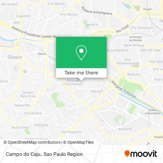 Campo do Caju. map