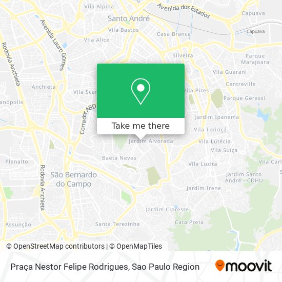 Mapa Praça Nestor Felipe Rodrigues