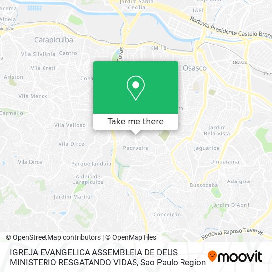IGREJA EVANGELICA ASSEMBLEIA DE DEUS MINISTERIO RESGATANDO VIDAS map