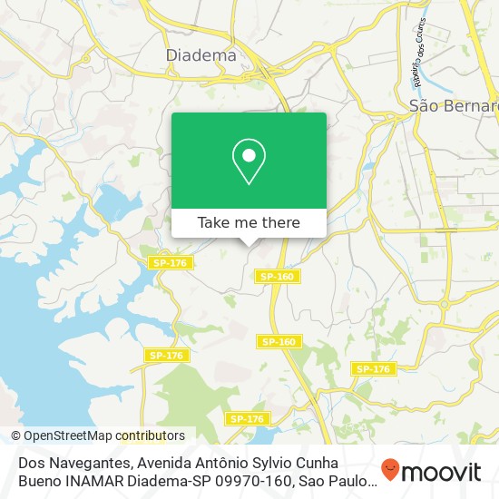 Dos Navegantes, Avenida Antônio Sylvio Cunha Bueno INAMAR Diadema-SP 09970-160 map