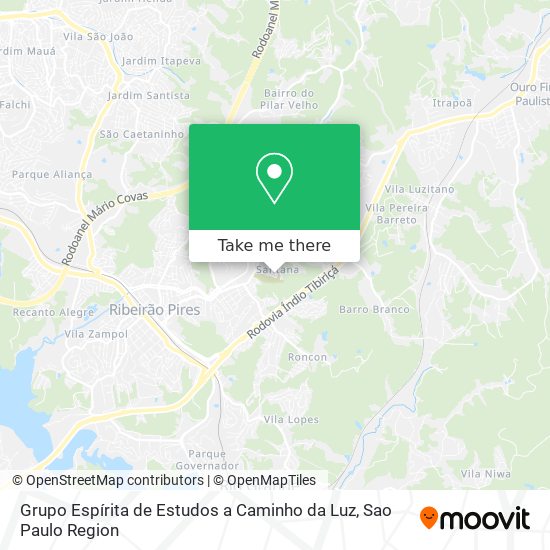 Grupo Espírita de Estudos a Caminho da Luz map