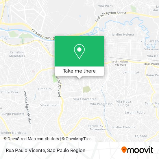 Mapa Rua Paulo Vicente