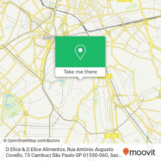 D Elice & D Elice Alimentos, Rua Antônio Augusto Covello, 73 Cambuci São Paulo-SP 01550-060 map