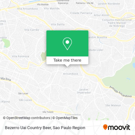 Bezerro Uai Country Beer map