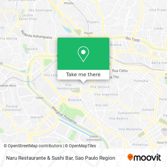 Naru Restaurante & Sushi Bar map