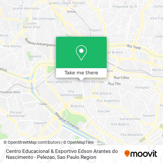 Centro Educacional & Esportivo Edson Arantes do Nascimento - Pelezao map