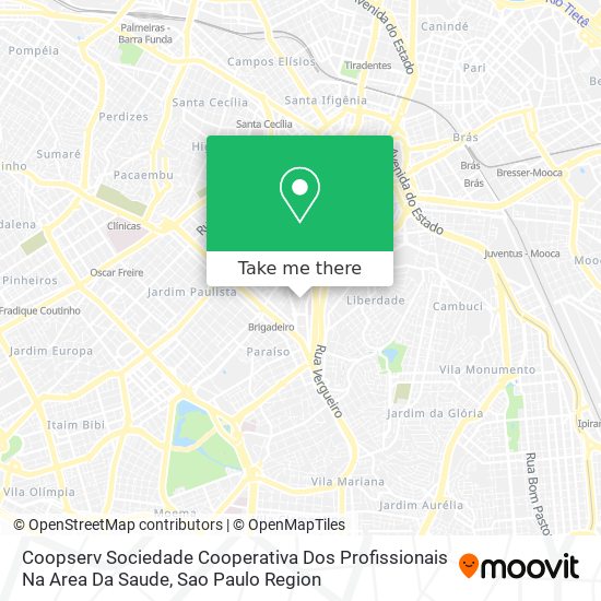 Coopserv Sociedade Cooperativa Dos Profissionais Na Area Da Saude map