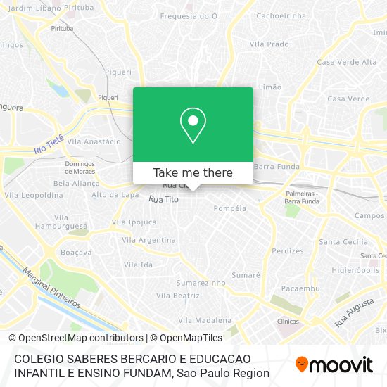 COLEGIO SABERES BERCARIO E EDUCACAO INFANTIL E ENSINO FUNDAM map