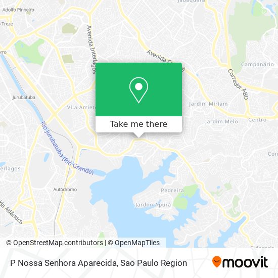 P Nossa Senhora Aparecida map