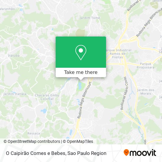 O Caipirão Comes e Bebes map