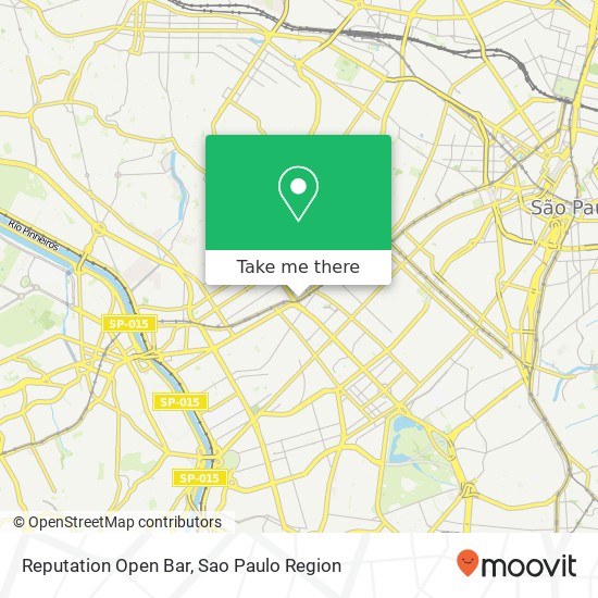 Mapa Reputation Open Bar
