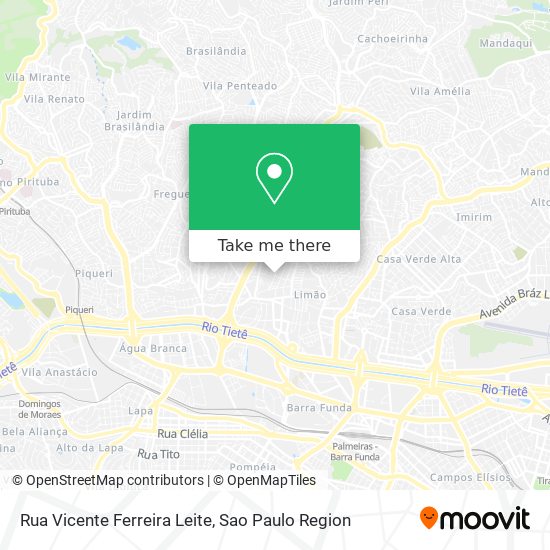 Rua Vicente Ferreira Leite map