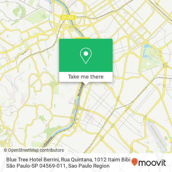 Blue Tree Hotel Berrini, Rua Quintana, 1012 Itaim Bibi São Paulo-SP 04569-011 map