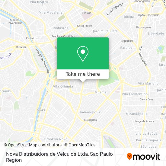 Nova Distribuidora de Veículos Ltda map