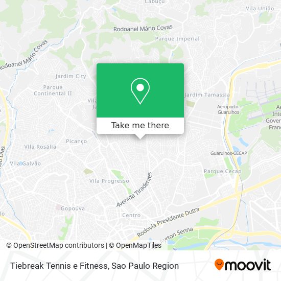 Tiebreak Tennis e Fitness map