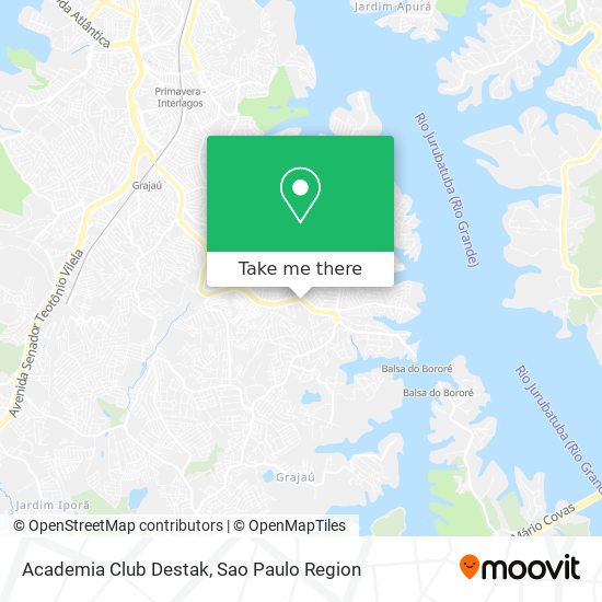 Mapa Academia Club Destak