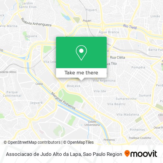 Associacao de Judo Alto da Lapa map