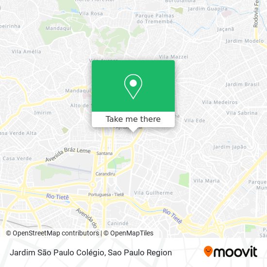 Mapa Jardim São Paulo Colégio