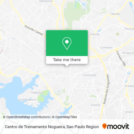 Mapa Centro de Treinamento Nogueira