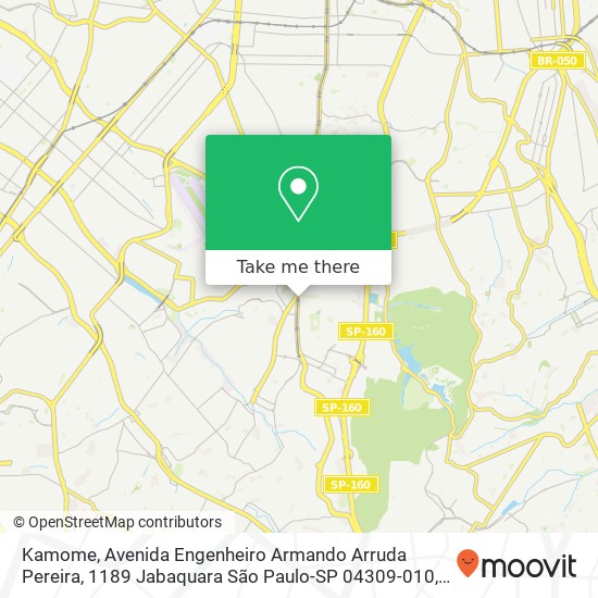 Mapa Kamome, Avenida Engenheiro Armando Arruda Pereira, 1189 Jabaquara São Paulo-SP 04309-010