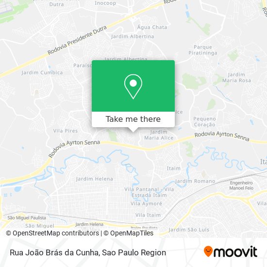 Rua João Brás da Cunha map