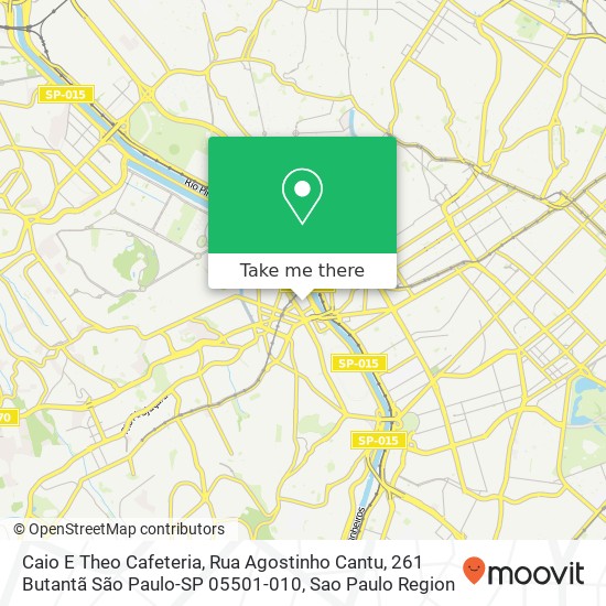 Caio E Theo Cafeteria, Rua Agostinho Cantu, 261 Butantã São Paulo-SP 05501-010 map