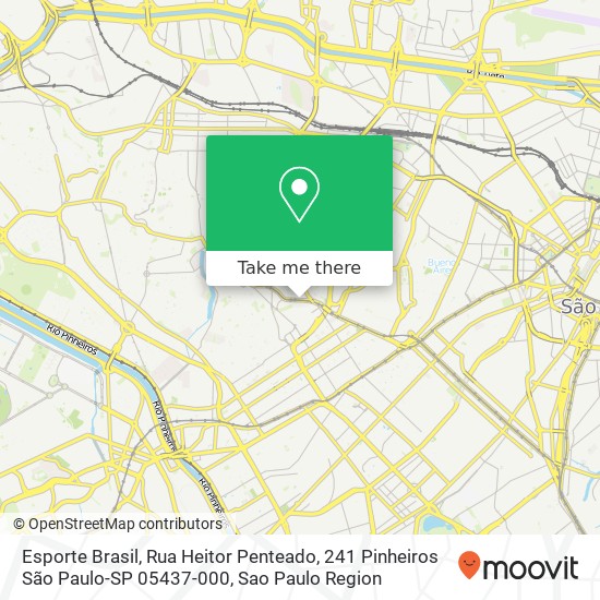 Mapa Esporte Brasil, Rua Heitor Penteado, 241 Pinheiros São Paulo-SP 05437-000
