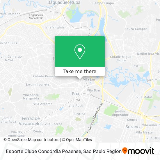 Esporte Clube Concórdia Poaense map