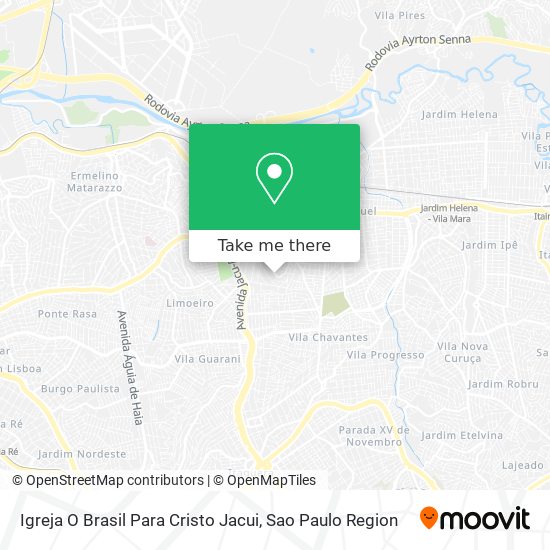 Igreja O Brasil Para Cristo Jacui map