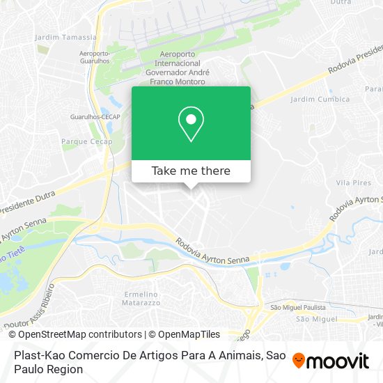 Plast-Kao Comercio De Artigos Para A Animais map