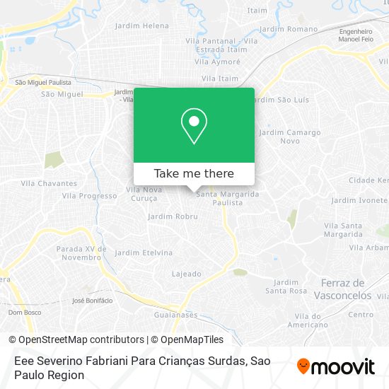 Eee Severino Fabriani Para Crianças Surdas map