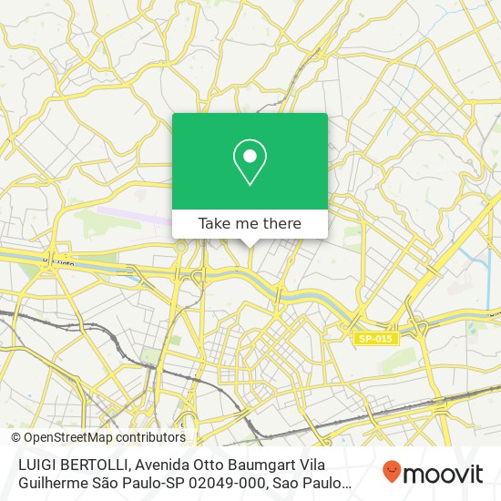 LUIGI BERTOLLI, Avenida Otto Baumgart Vila Guilherme São Paulo-SP 02049-000 map
