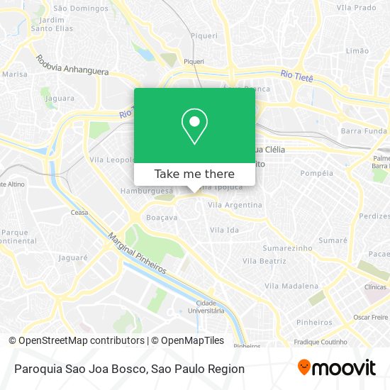 Paroquia Sao Joa Bosco map