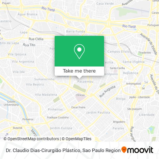 Dr. Claudio Dias-Cirurgião Plástico map
