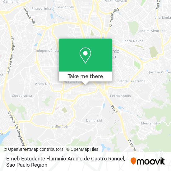 Emeb Estudante Flamínio Araújo de Castro Rangel map