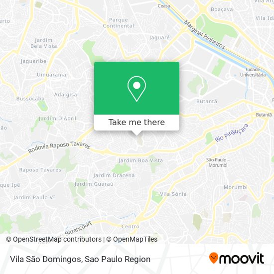 Mapa Vila São Domingos
