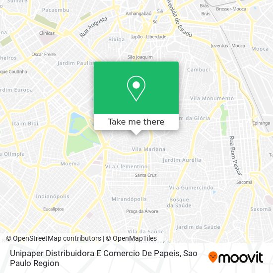 Unipaper Distribuidora E Comercio De Papeis map