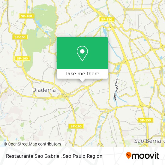 Mapa Restaurante Sao Gabriel